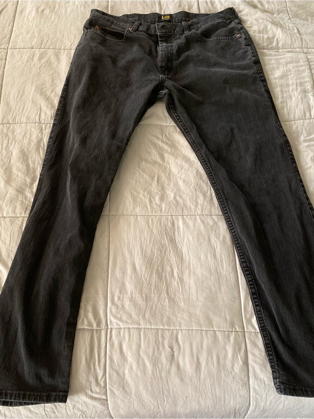 Lee Black Straight Leg Denim Jeans